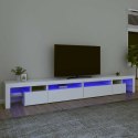 VidaXL TV skrinka s LED svetlami biela 290x36,5x40 cm