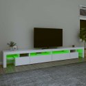 VidaXL TV skrinka s LED svetlami biela 290x36,5x40 cm