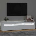 VidaXL TV skrinka s LED svetlami biely 180x35x40 cm