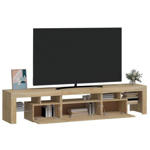 VidaXL TV skrinka s LED svetlami dub sonoma 200 x 36,5 x 40 cm