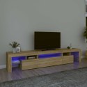 VidaXL TV skrinka s LED svetlami dub sonoma 215 x 36,5 x 40 cm