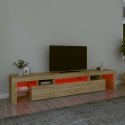 VidaXL TV skrinka s LED svetlami dub sonoma 215 x 36,5 x 40 cm