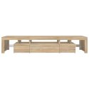VidaXL TV skrinka s LED svetlami dub sonoma 215 x 36,5 x 40 cm