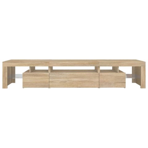 VidaXL TV skrinka s LED svetlami dub sonoma 215 x 36,5 x 40 cm