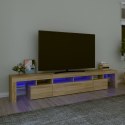 VidaXL TV skrinka s LED svetlami dub sonoma 230 x 36,5 x 40 cm