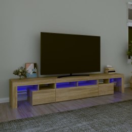 VidaXL TV skrinka s LED svetlami dub sonoma 230 x 36,5 x 40 cm
