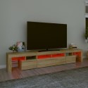 VidaXL TV skrinka s LED svetlami dub sonoma 230 x 36,5 x 40 cm