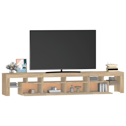 VidaXL TV skrinka s LED svetlami dub sonoma 230 x 36,5 x 40 cm