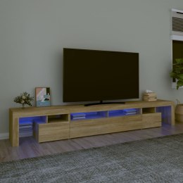 VidaXL TV skrinka s LED svetlami dub sonoma 260 x 36,5 x 40 cm