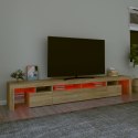 VidaXL TV skrinka s LED svetlami dub sonoma 260 x 36,5 x 40 cm