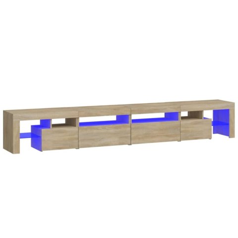 VidaXL TV skrinka s LED svetlami dub sonoma 260 x 36,5 x 40 cm