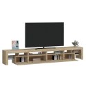 VidaXL TV skrinka s LED svetlami dub sonoma 260 x 36,5 x 40 cm