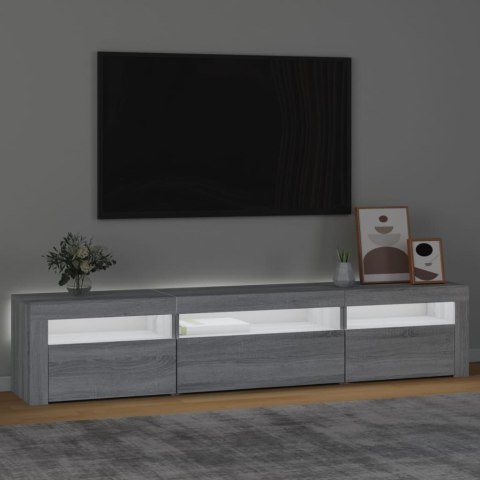VidaXL TV skrinka s LED svetlami sivá sonoma 195x35x40 cm