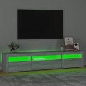 VidaXL TV skrinka s LED svetlami sivá sonoma 195x35x40 cm
