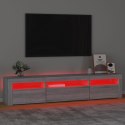 VidaXL TV skrinka s LED svetlami sivá sonoma 195x35x40 cm