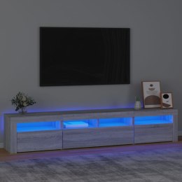 VidaXL TV skrinka s LED svetlami sivá sonoma 210x35x40 cm