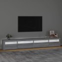 VidaXL TV skrinka s LED svetlami sivá sonoma 270x35x40 cm
