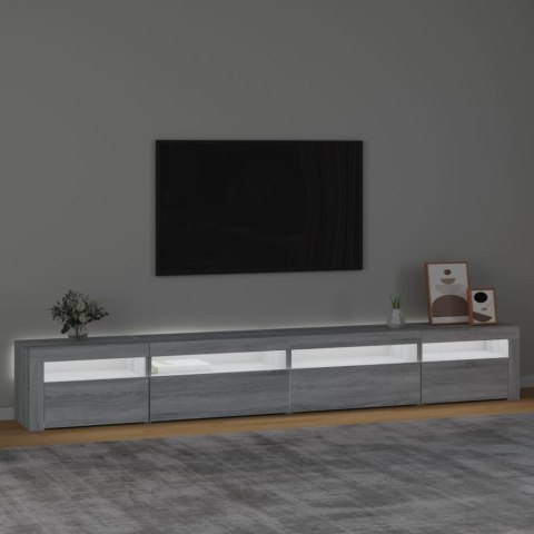 VidaXL TV skrinka s LED svetlami sivá sonoma 270x35x40 cm