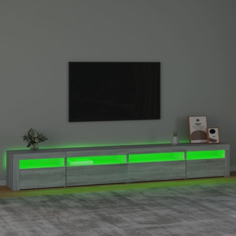 VidaXL TV skrinka s LED svetlami sivá sonoma 270x35x40 cm