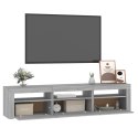 VidaXL TV skrinka s LED svetlami sivý dub sonoma 180x35x40 cm