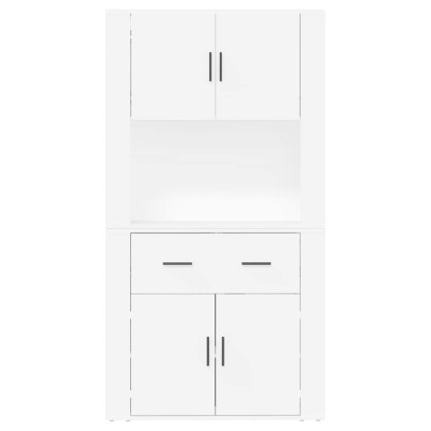 VidaXL Vysoká skrinka biela spracované drevo