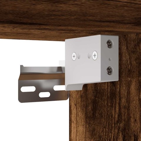 VidaXL Vysoká skrinka dymový dub spracované drevo