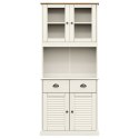 VidaXL Vysoká skrinka VIGO biela 78x40x175 cm borovicový masív