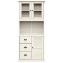 VidaXL Vysoká skrinka VIGO biela 78x40x175 cm borovicový masív