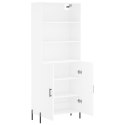VidaXL Vysoká skrinka biela 69,5x34x180 cm spracované drevo