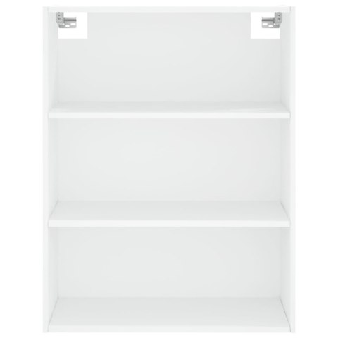 VidaXL Vysoká skrinka biela 69,5x34x180 cm spracované drevo