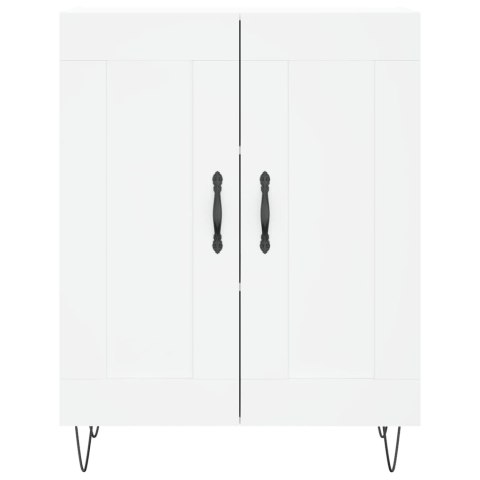 VidaXL Vysoká skrinka biela 69,5x34x180 cm spracované drevo