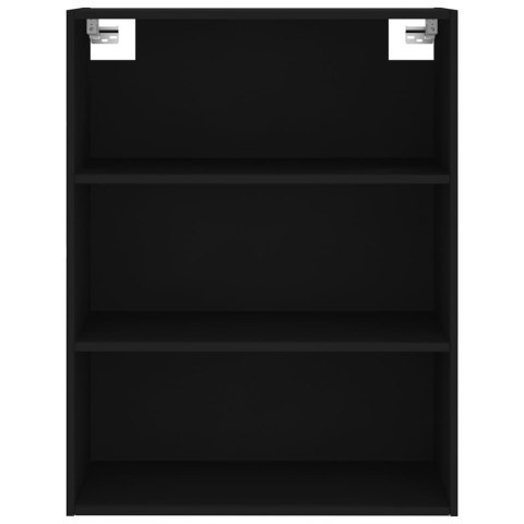 VidaXL Vysoká skrinka čierna 69,5x32,5x180 cm kompozitné drevo