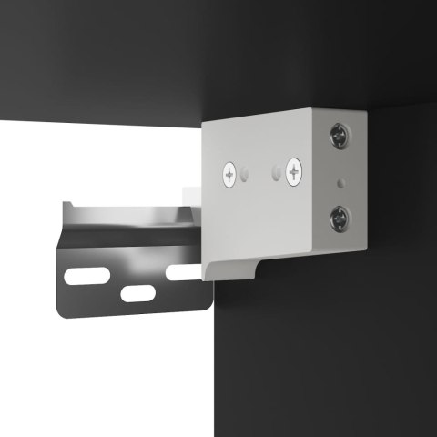 VidaXL Vysoká skrinka čierna 69,5x32,5x180 cm kompozitné drevo