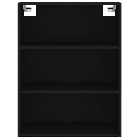 VidaXL Vysoká skrinka čierna 69,5x34x180 cm spracované drevo