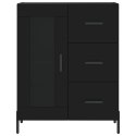VidaXL Vysoká skrinka čierna 69,5x34x180 cm spracované drevo