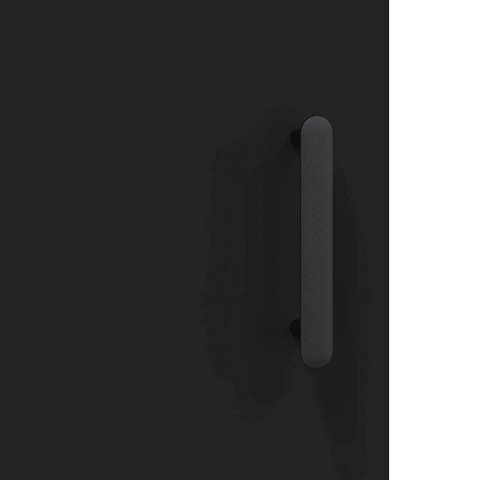 VidaXL Vysoká skrinka čierna 69,5x34x180 cm spracované drevo