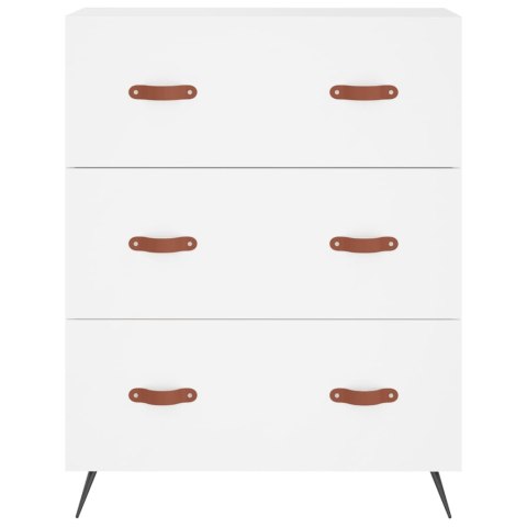 VidaXL Vysoká skrinka biela 69,5x34x180 cm spracované drevo