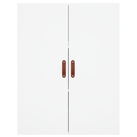 VidaXL Vysoká skrinka biela 69,5x34x180 cm spracované drevo