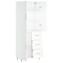 VidaXL Vysoká skrinka biela 69,5x34x180 cm spracované drevo