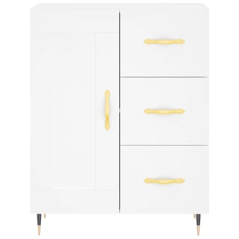 VidaXL Vysoká skrinka biela 69,5x34x180 cm spracované drevo