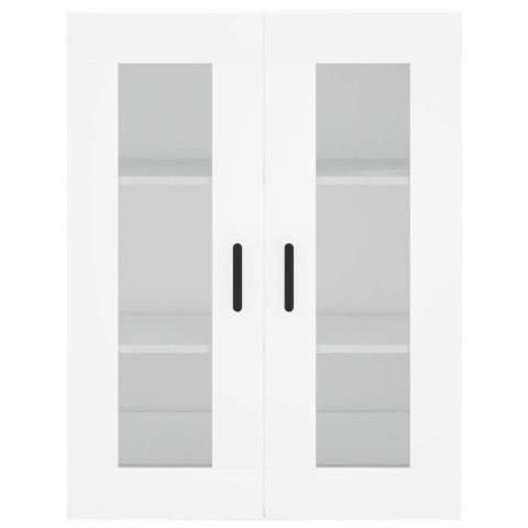 VidaXL Vysoká skrinka biela 69,5x34x180 cm spracované drevo