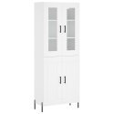VidaXL Vysoká skrinka biela 69,5x34x180 cm spracované drevo