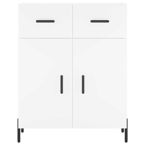 VidaXL Vysoká skrinka biela 69,5x34x180 cm spracované drevo