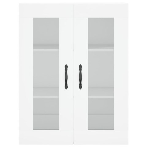 VidaXL Vysoká skrinka biela 69,5x34x180 cm spracované drevo