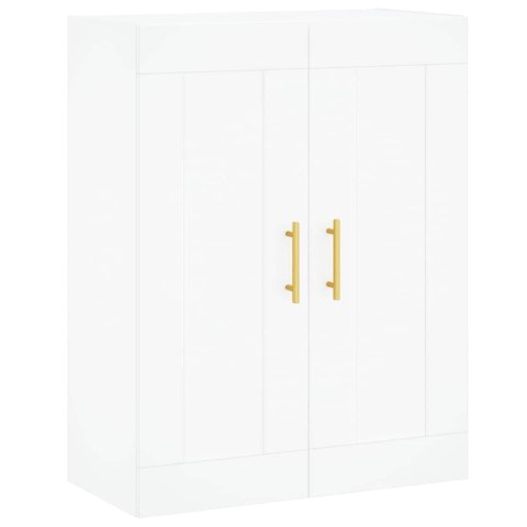 VidaXL Vysoká skrinka biela 69,5x34x180 cm spracované drevo