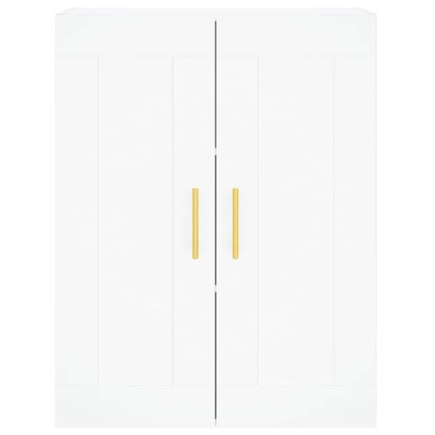 VidaXL Vysoká skrinka biela 69,5x34x180 cm spracované drevo