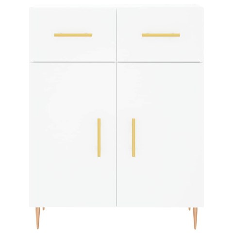 VidaXL Vysoká skrinka biela 69,5x34x180 cm spracované drevo