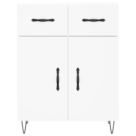 VidaXL Vysoká skrinka biela 69,5x34x180 cm spracované drevo