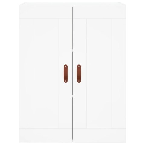 VidaXL Vysoká skrinka biela 69,5x34x180 cm spracované drevo