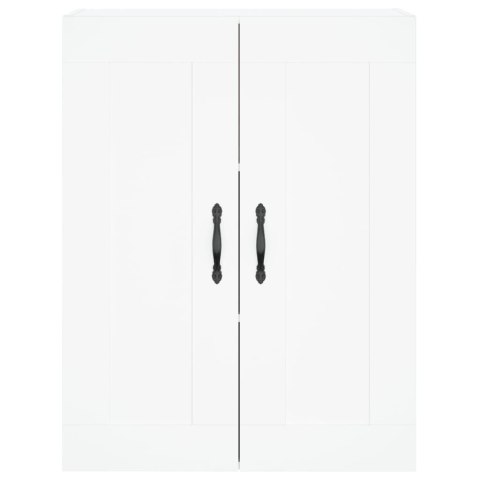 VidaXL Vysoká skrinka biela 69,5x34x180 cm spracované drevo